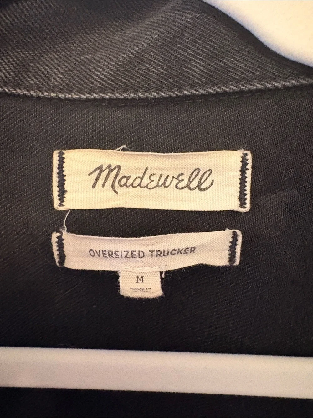 Madewell oversize Denim Trucker Jacket - Picture 4 of 9